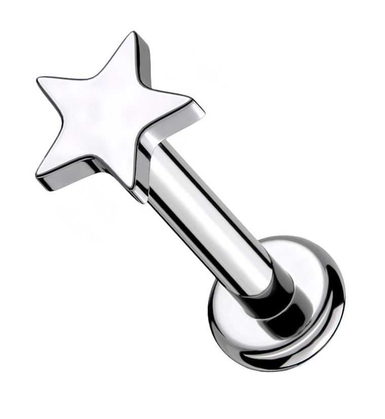 16G Star Titanium Labret