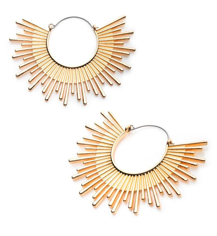 20G Golden Stark Plug Hoops