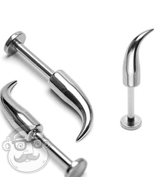 Curvy Spike Lip Ring