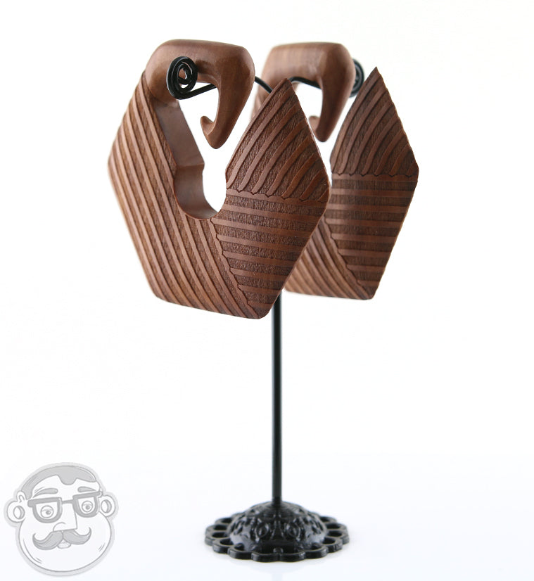 Saba Wooden Stitch Ear Weights