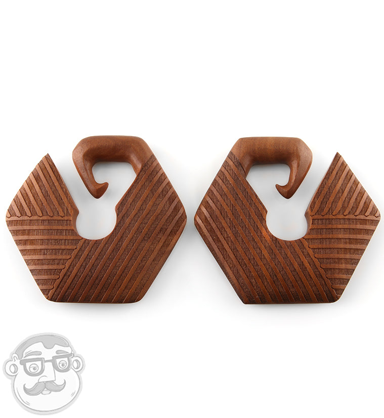 Saba Wooden Stitch Ear Weights