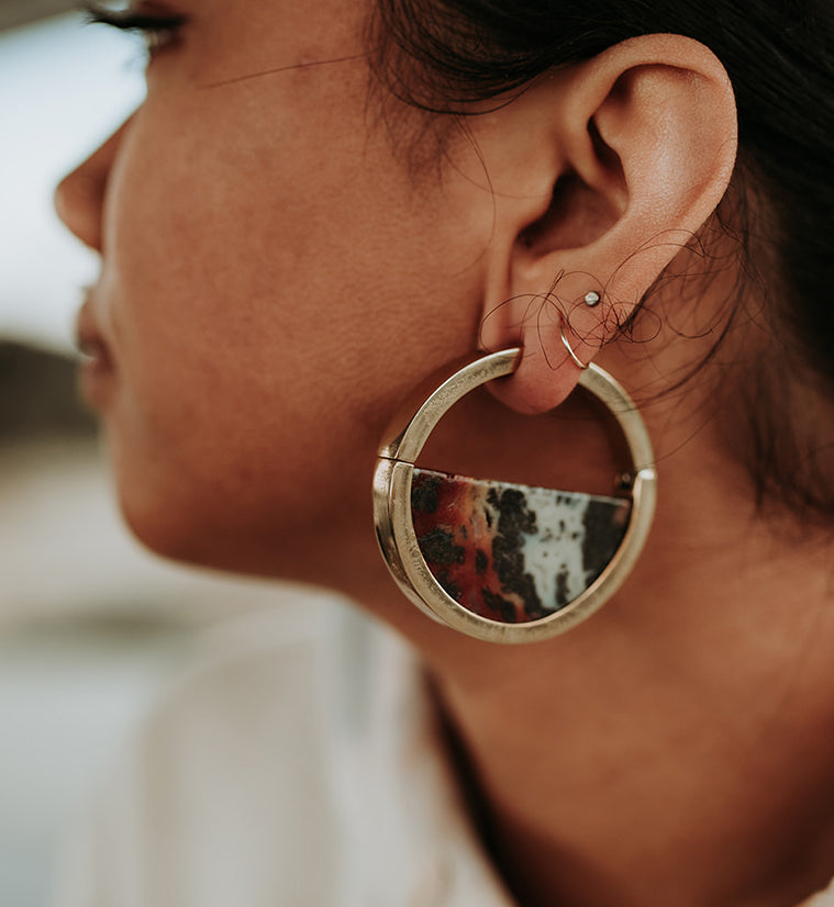 Colure Maligano Jasper Stone Ear Weights