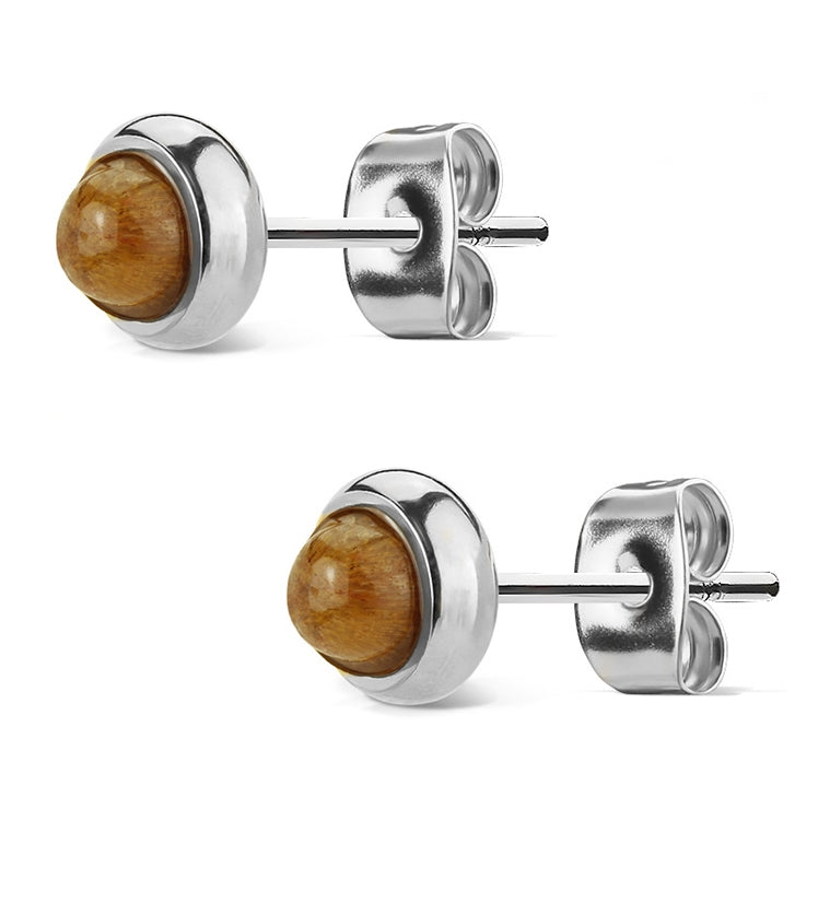 Tigers Eye Stone Earrings