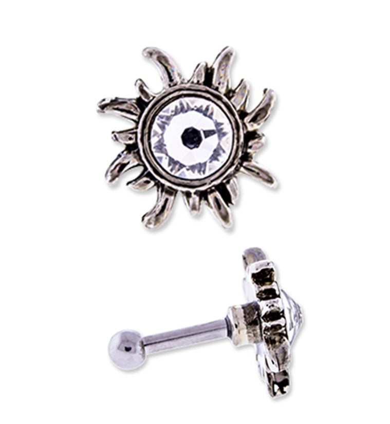 16G Solar Sun Tragus / Cartilage Barbell