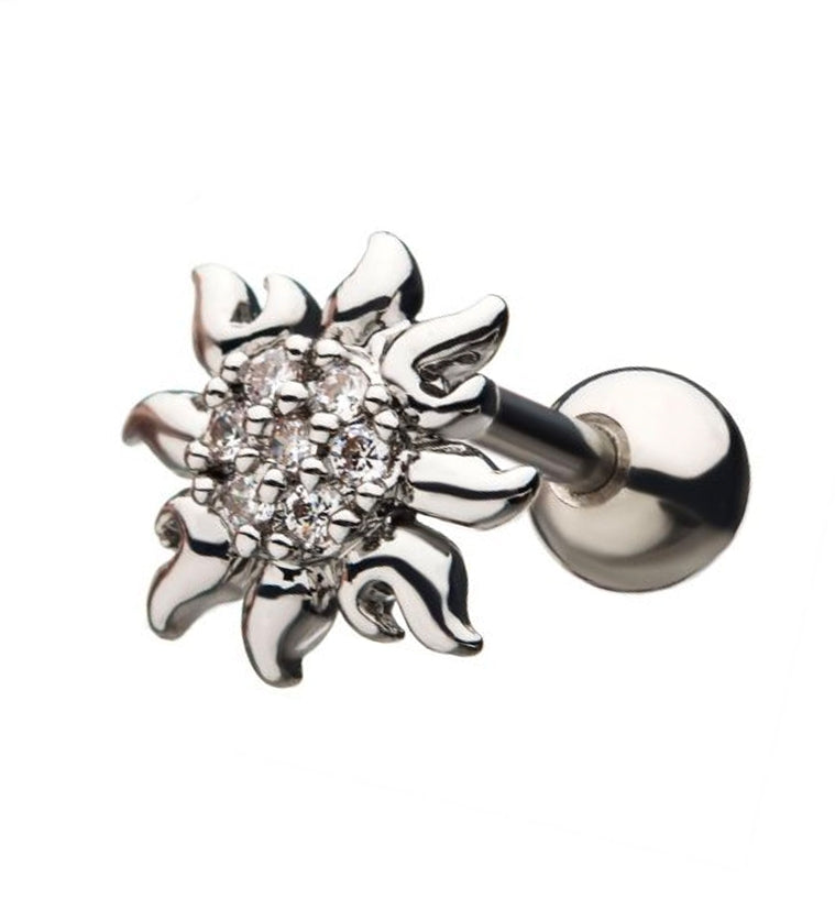 18G Sun Flare Cartilage Barbell