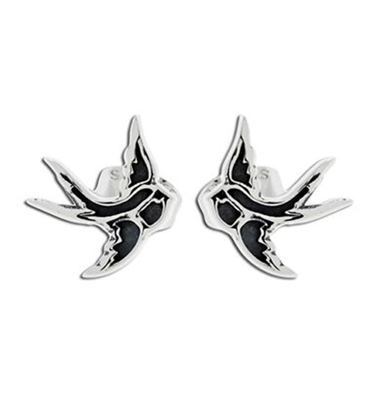 Swallow Stainless Steel Earrings