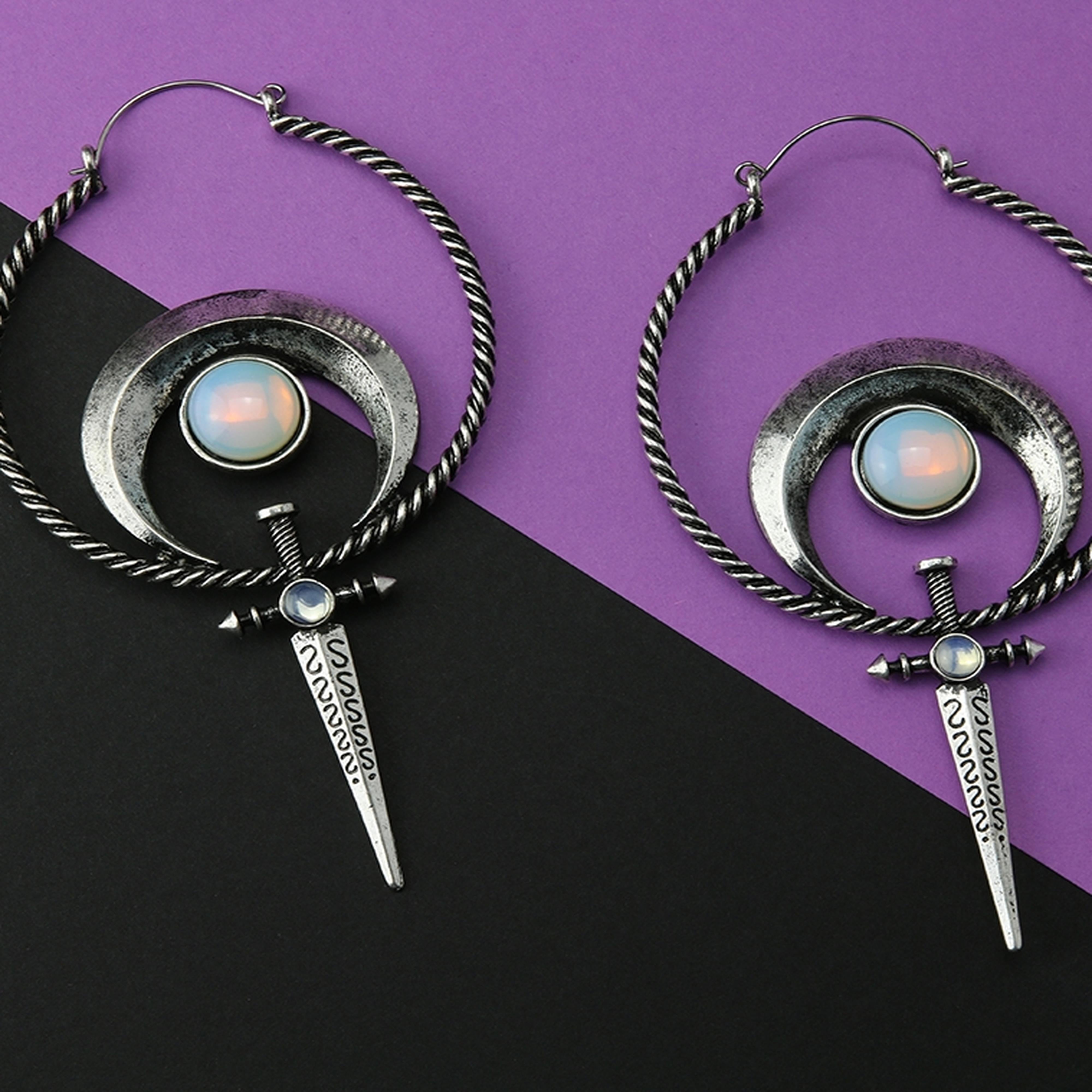 20G Caliber Opalite Plug Hoops