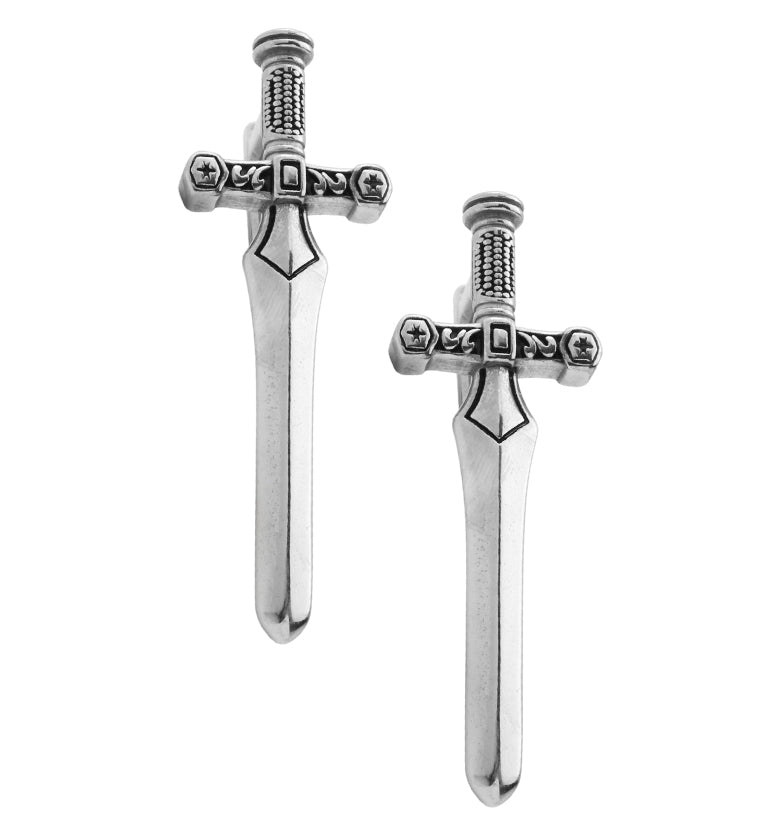 Sword Stainless Steel Ear Weights