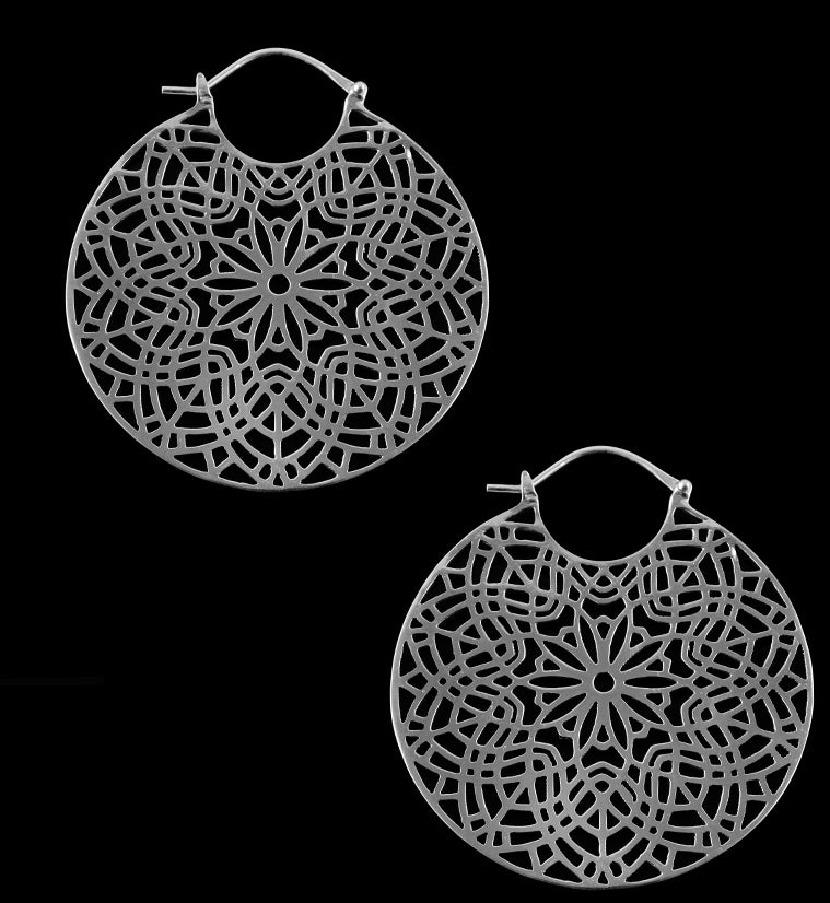Sylvan White Brass Earrings / Weights