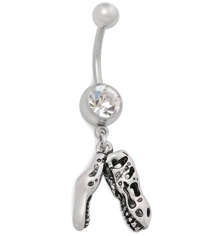 T-Rex Dinosaur Dangle Belly Button Ring