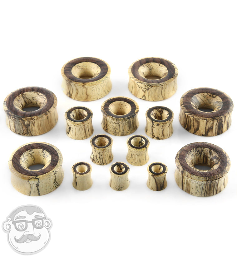 Tamarind Wood Tunnel Plugs With Sono Wood Inlay