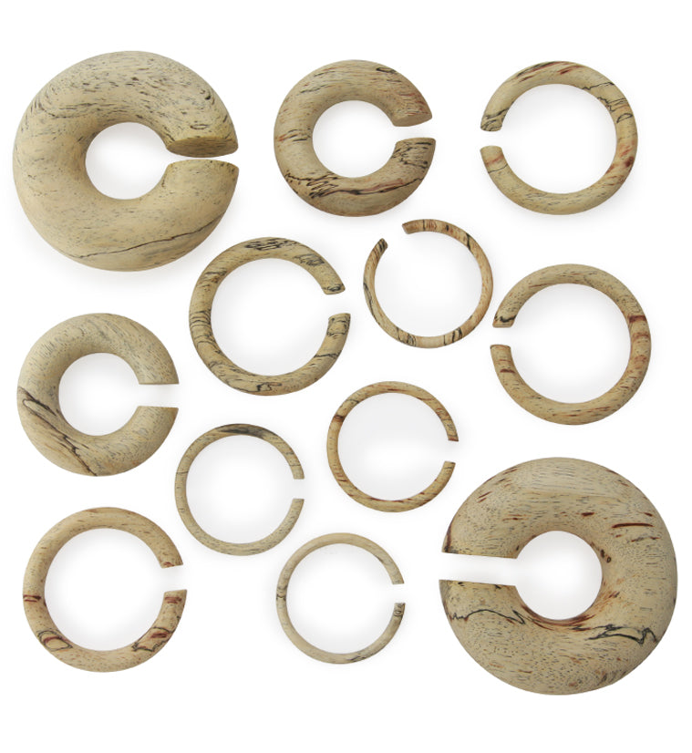 Tamarind Wood Hoop Plugs