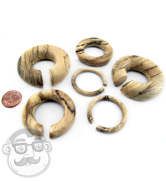 Tamarind Wood Hoop Plugs