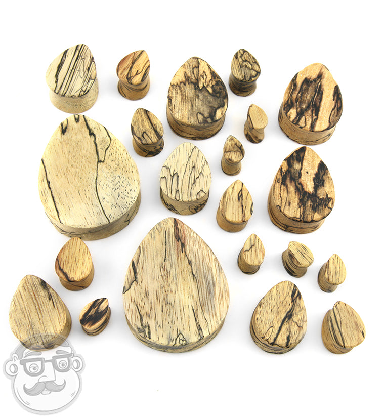 Tamarind Wood Teardrop Plugs
