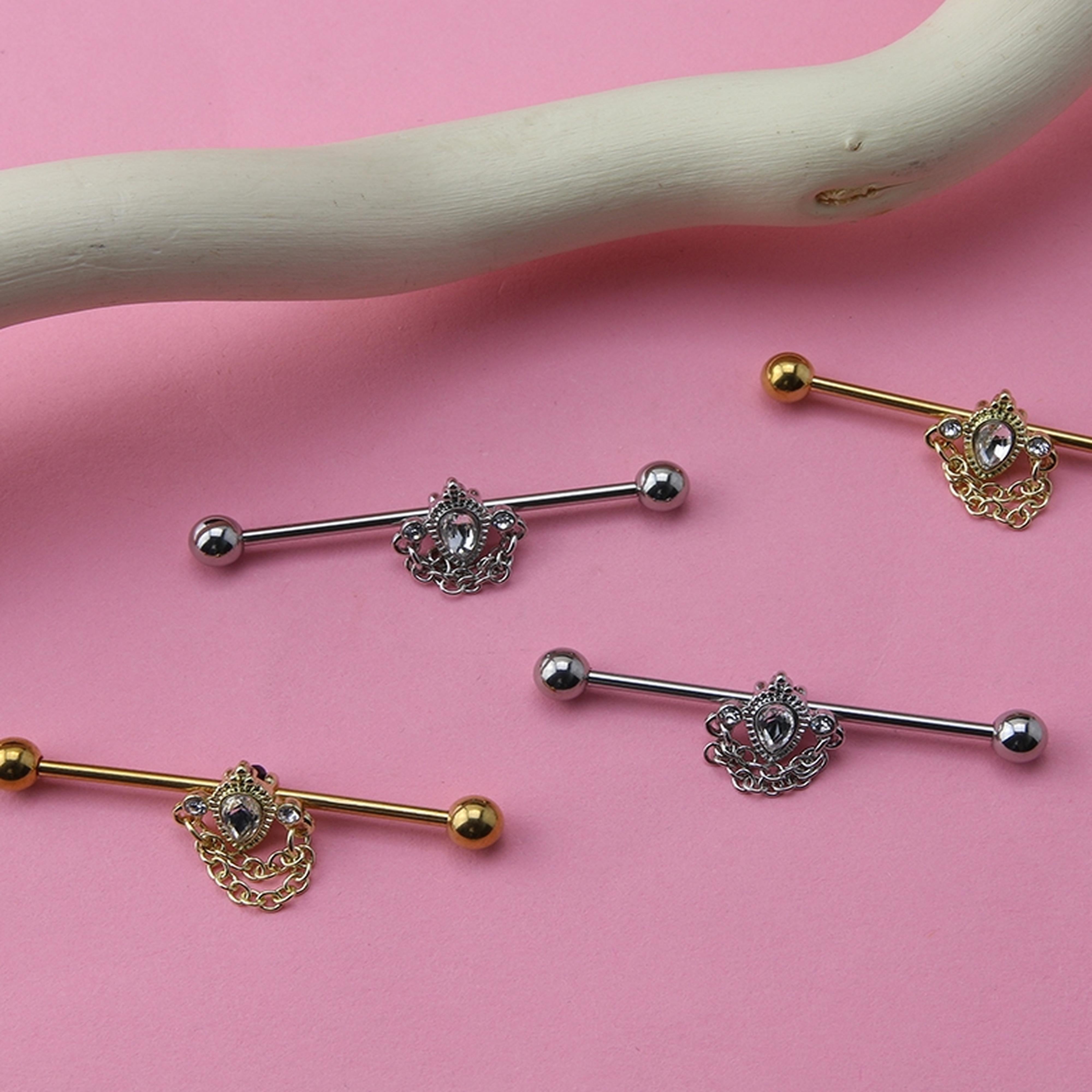 Teardrop Chained Industrial Barbell