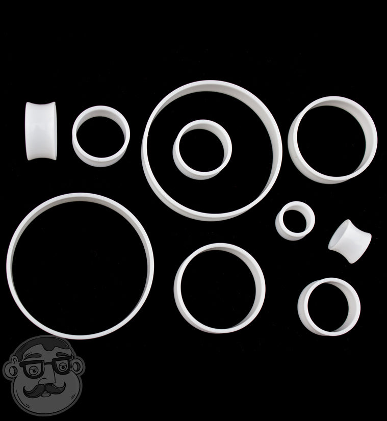 Clear Silicone Thin Tunnels (6 gauge inch) - Main Image