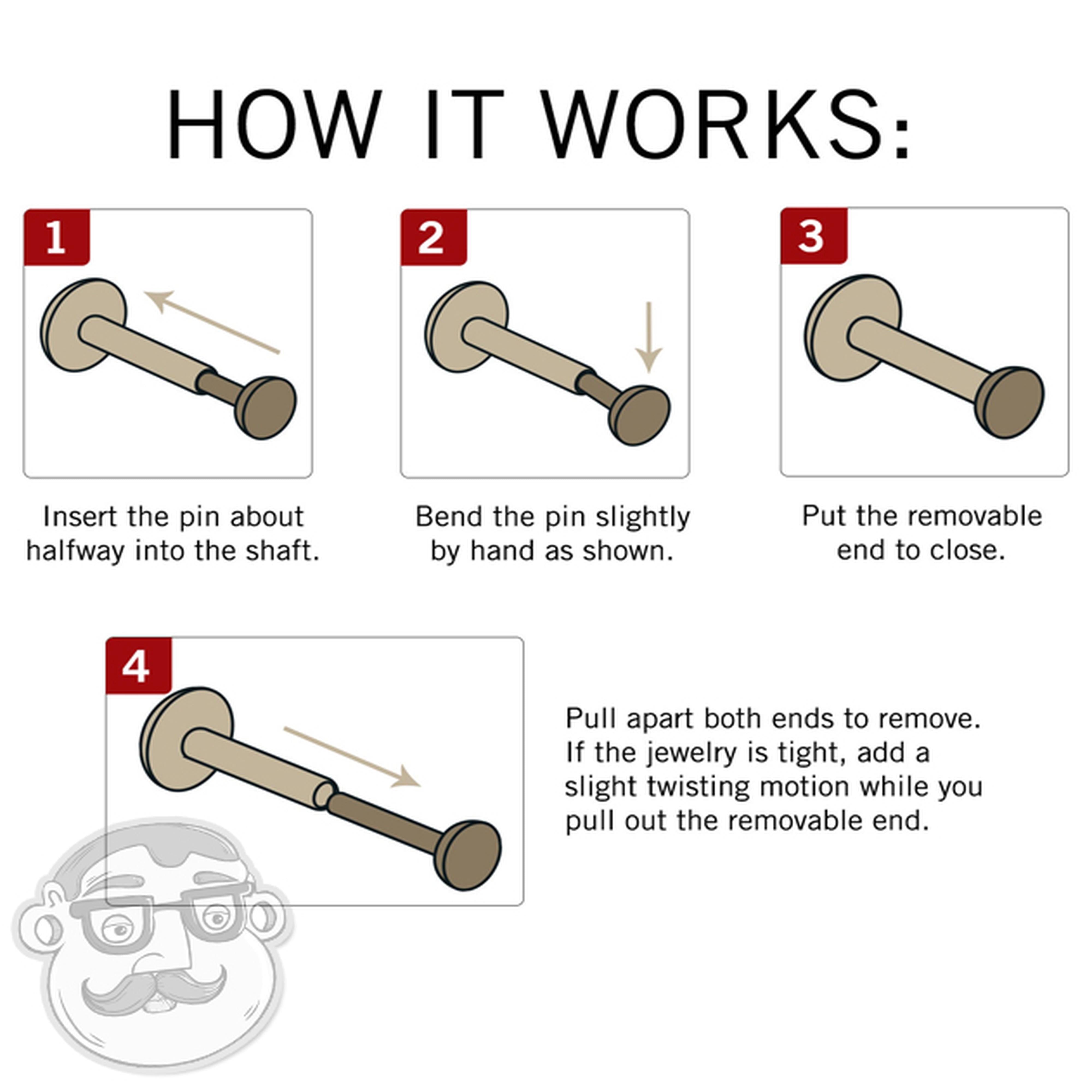 Titanium Threadless Nose Screw