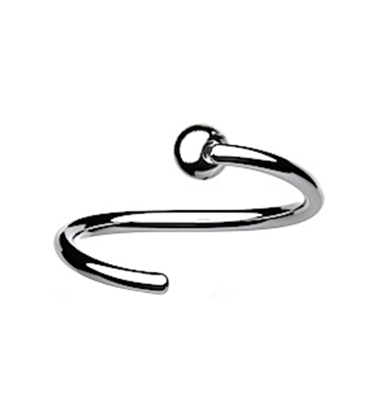 Gold PVD Titanium Fixed Ball Captive Ring