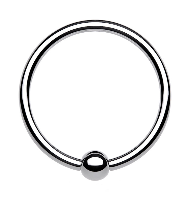 20G Titanium Fixed Ball Captive Ring