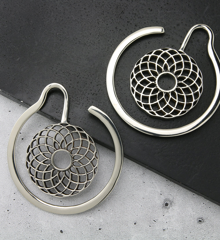 Torus White Brass Ear Weights