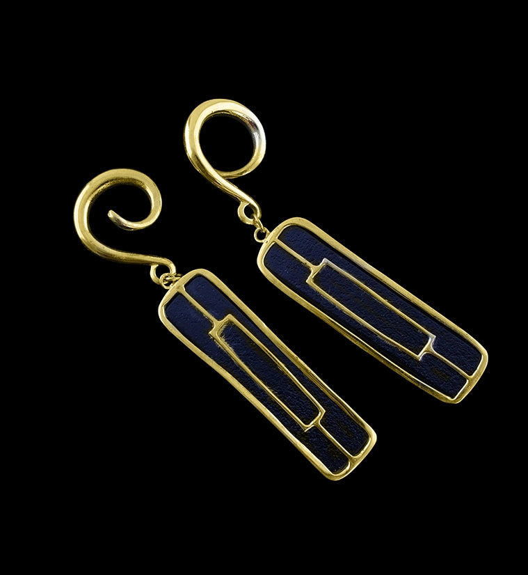 Rainbow Dichroic Glass Tower Ear Weights