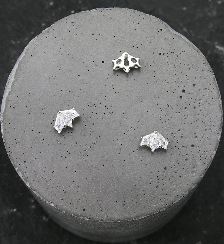 Tri Fan CZ Internally Threaded Titanium Top