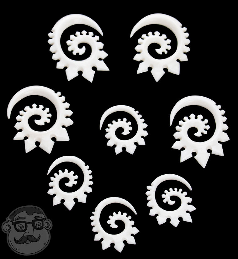 Tribal Spiked Bone Spirals