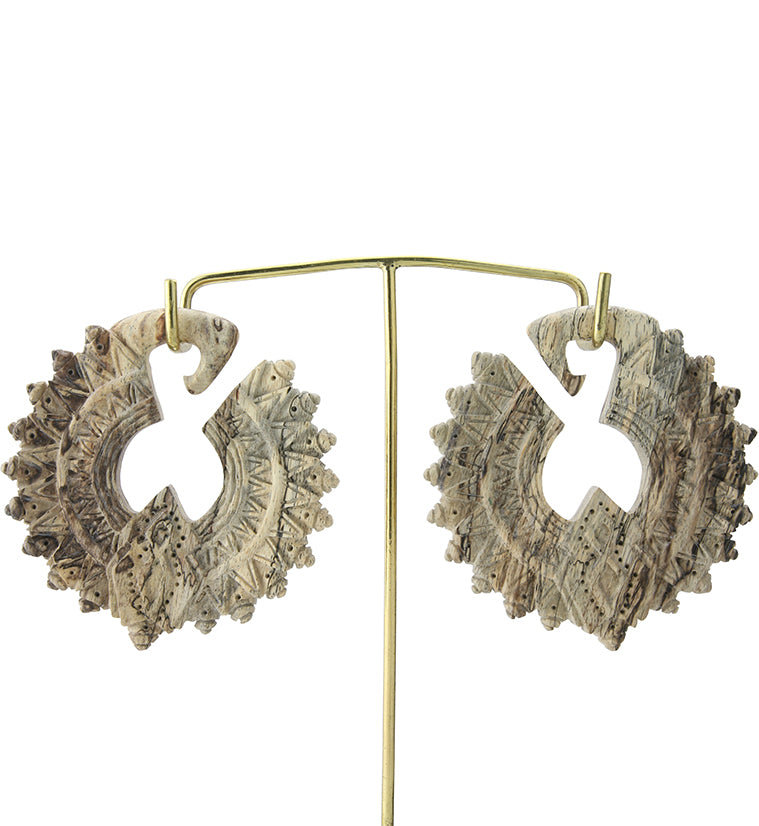 Tribal Tamarind Wooden Ear Weights