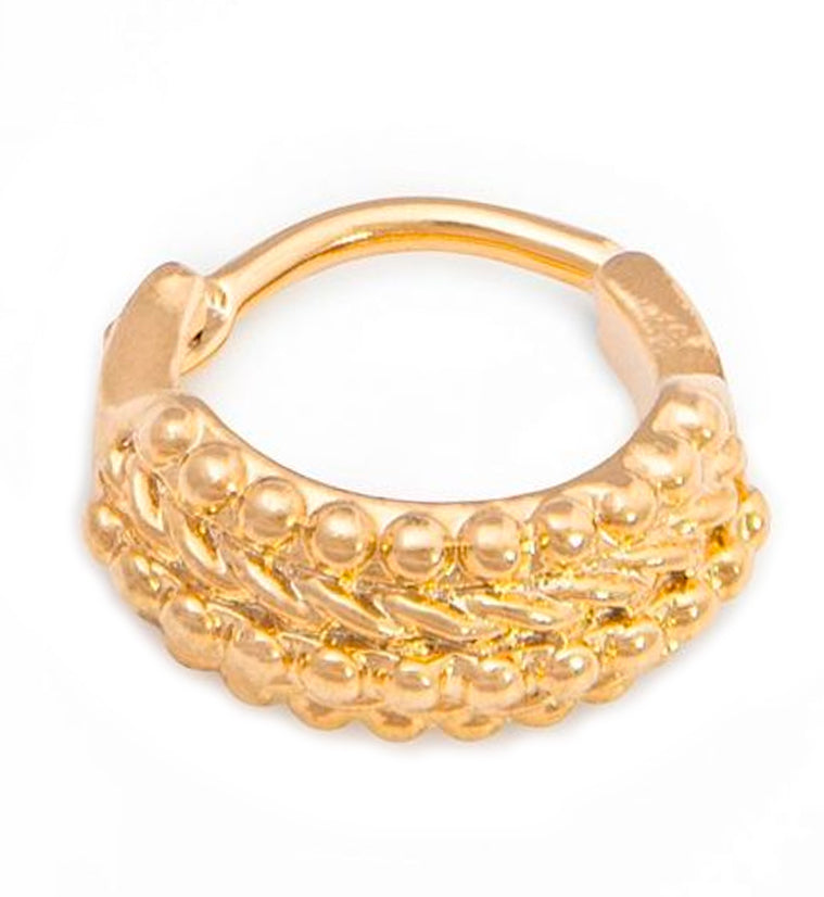 18G Trill Gold PVD Stainless Steel Hinged Clicker