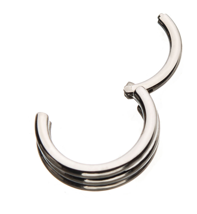 16G Triple Bar Hinged Segment Ring