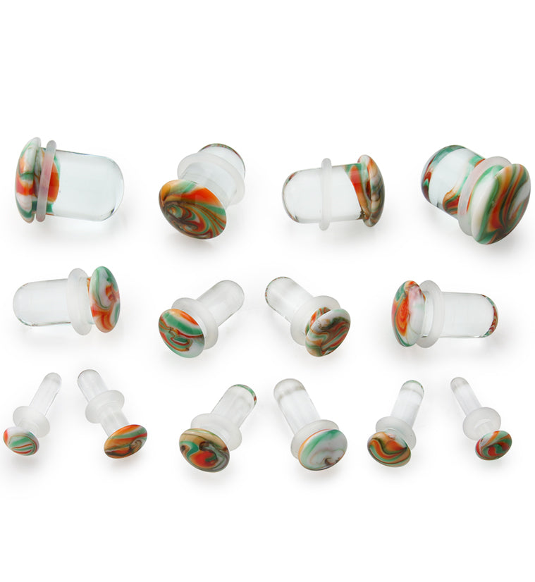 Tropical Haze Single Flare Glass Plugs