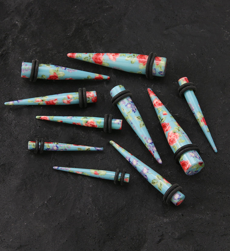 Turquoise Rose Taper