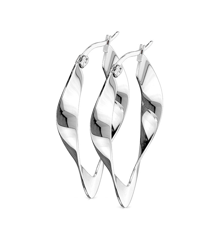 20G Twined Hoop Earrings