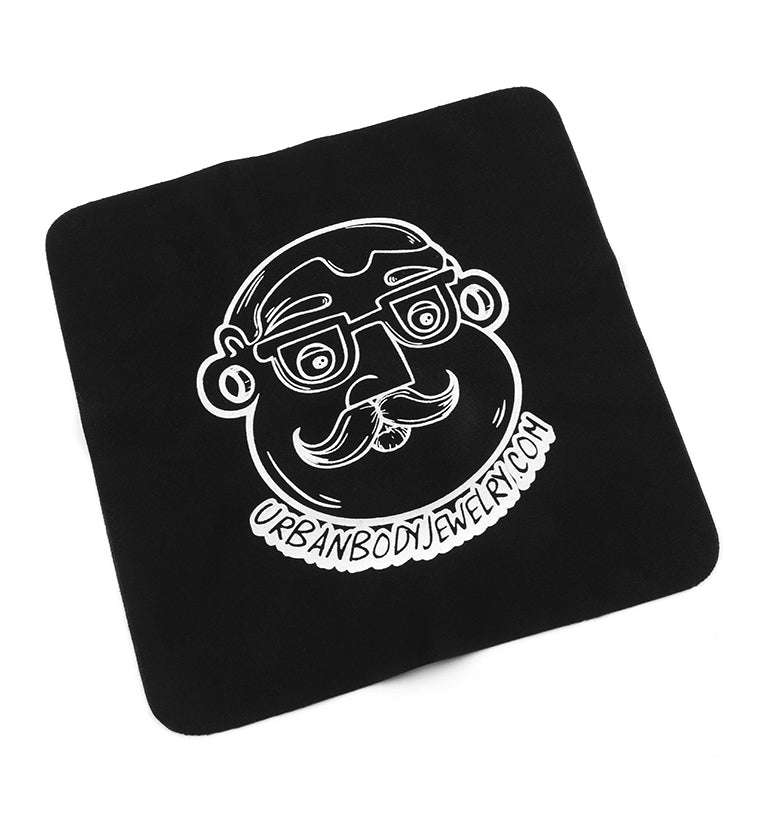 Black Urban Body Jewelry Microfiber Cloth
