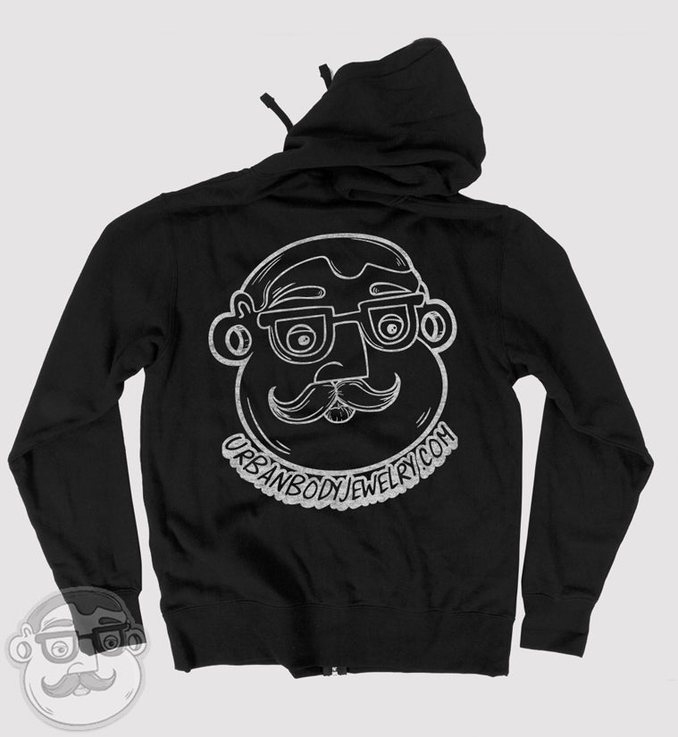 Black Urban Body Jewelry Hoodie Sweatshirt