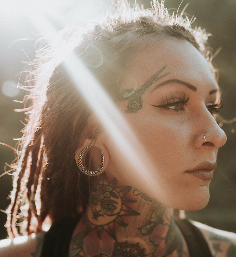 Gold Hammered Stainless Steel Saddles