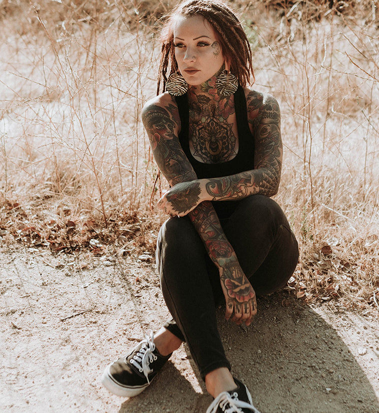 Silver Plica Brass Earrings - Weights