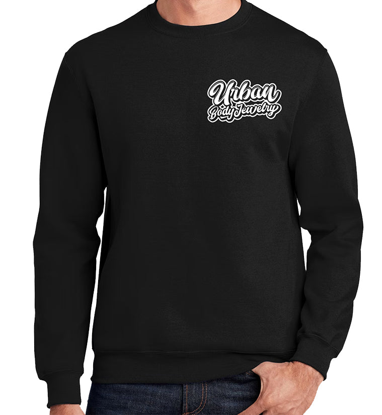 Black Urban Body Jewelry Sweatshirt