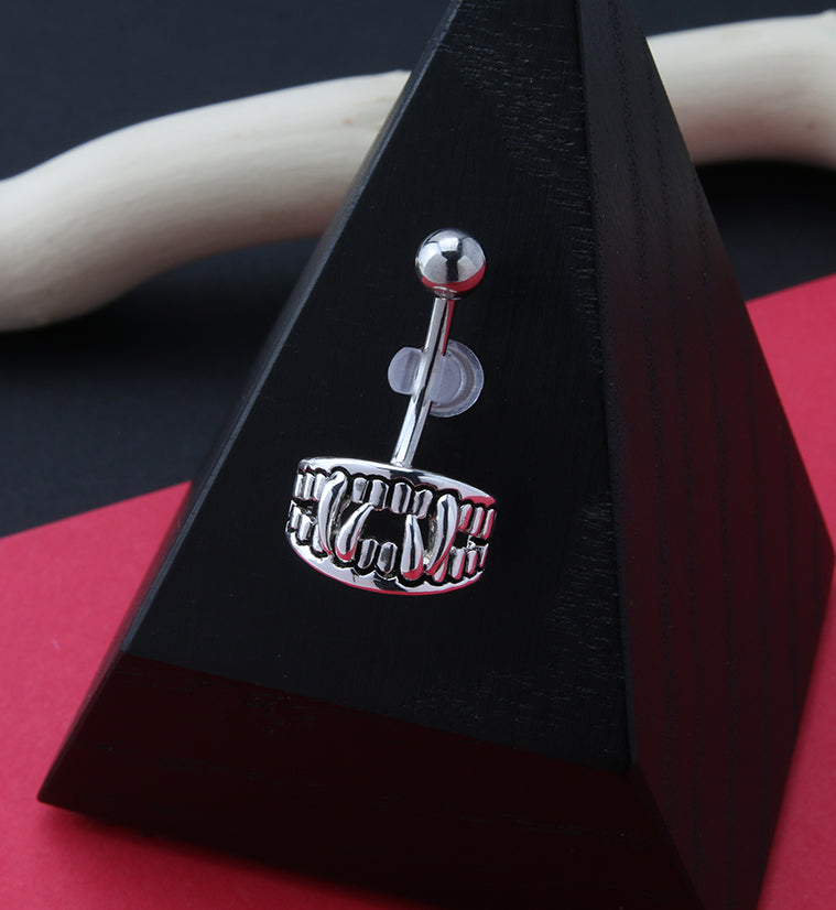 Vampire Teeth Belly Ring