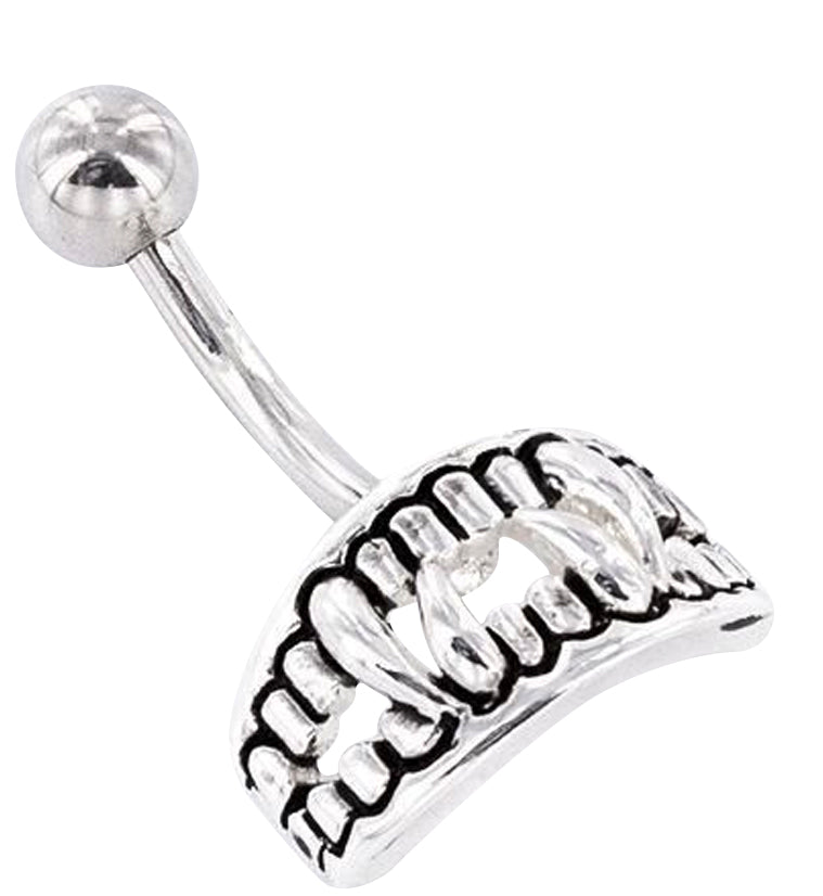 Vampire Teeth Belly Ring