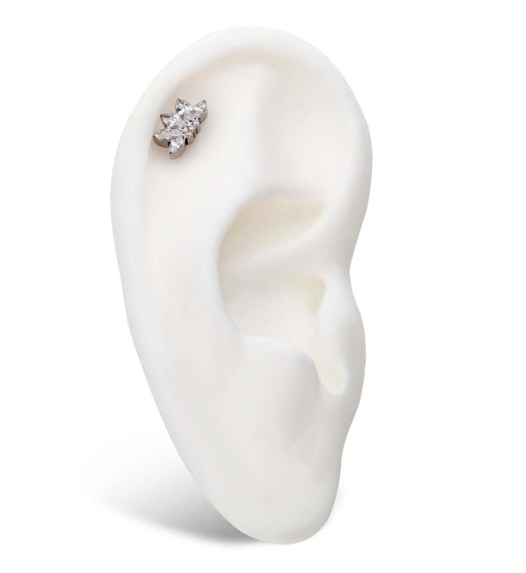 Vane CZ Internally Threaded Titanium Top