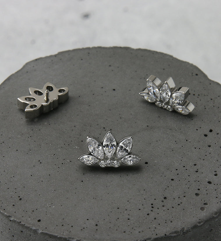 Vane CZ Internally Threaded Titanium Top