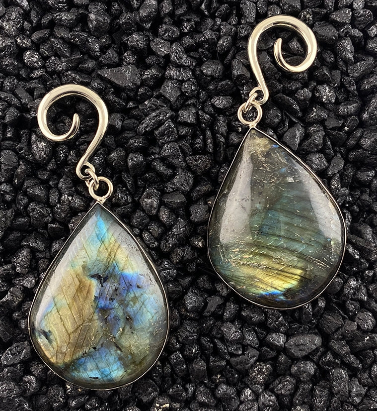 Labradorite Ear Weights Version 1