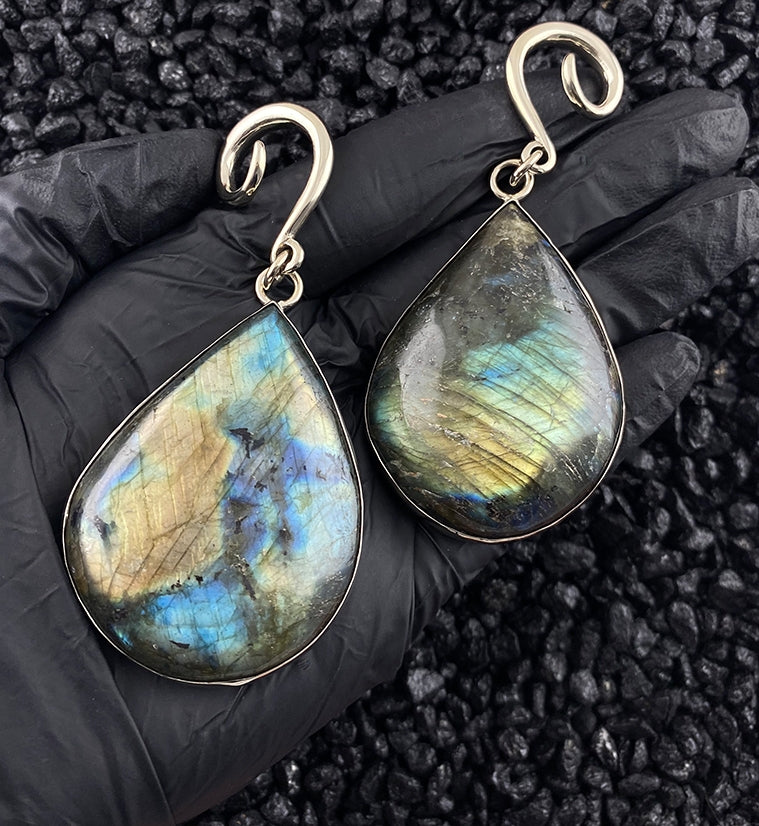 Labradorite Ear Weights Version 1