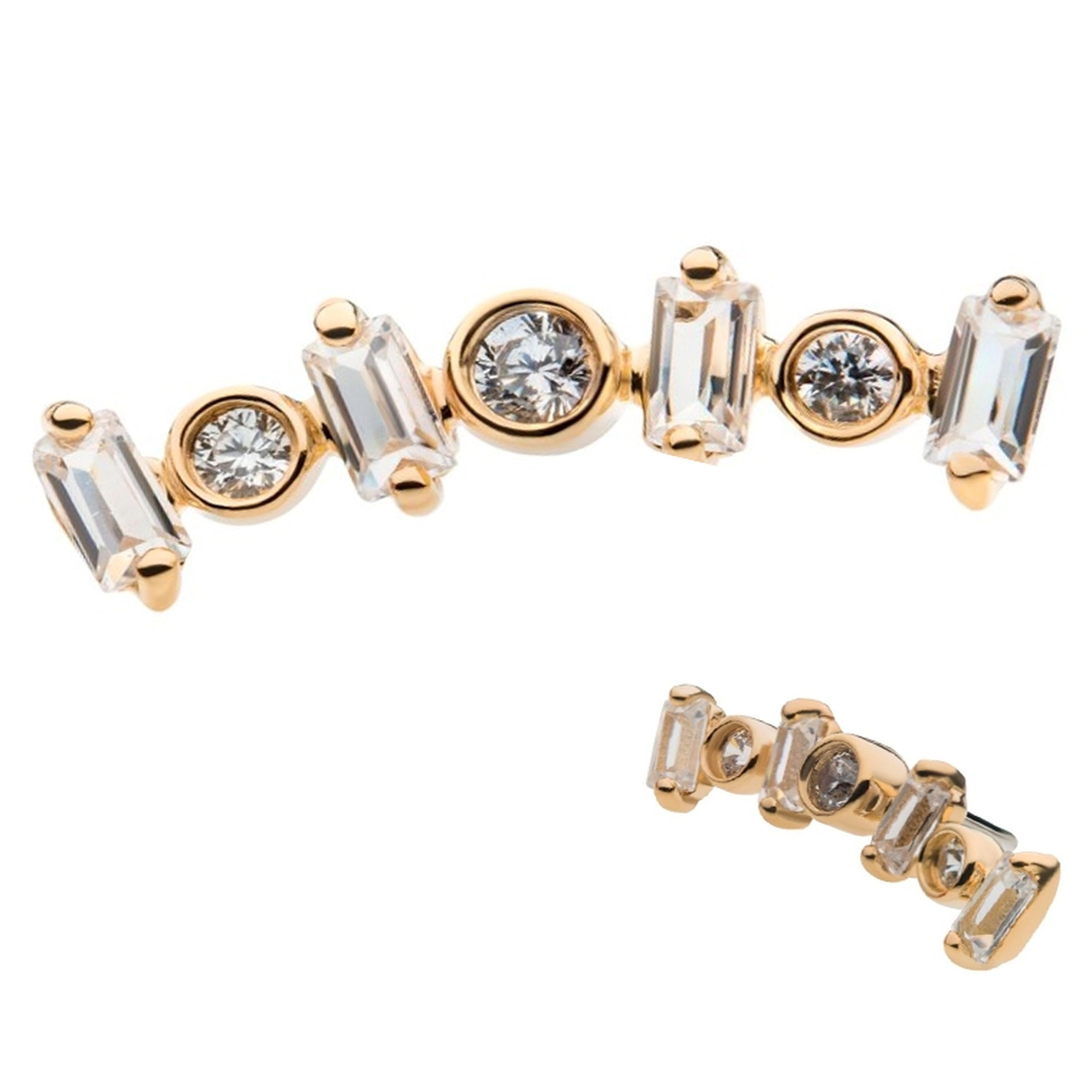 14kt Gold Versa Gem Threadless Top