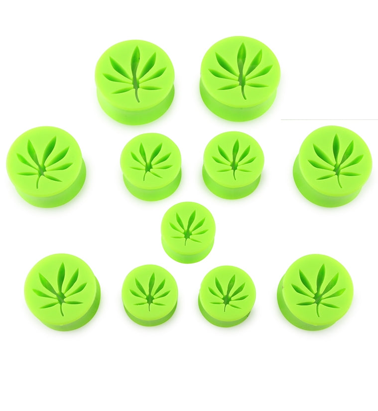 Green Hollow Weed Leaf Tunnel Plugs