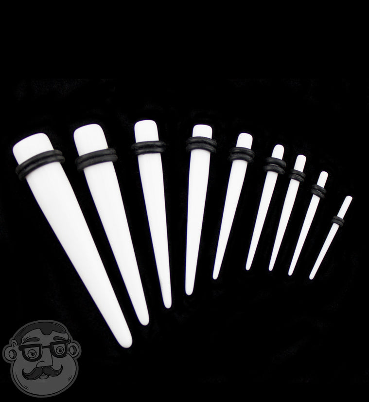 Acrylic White Taper