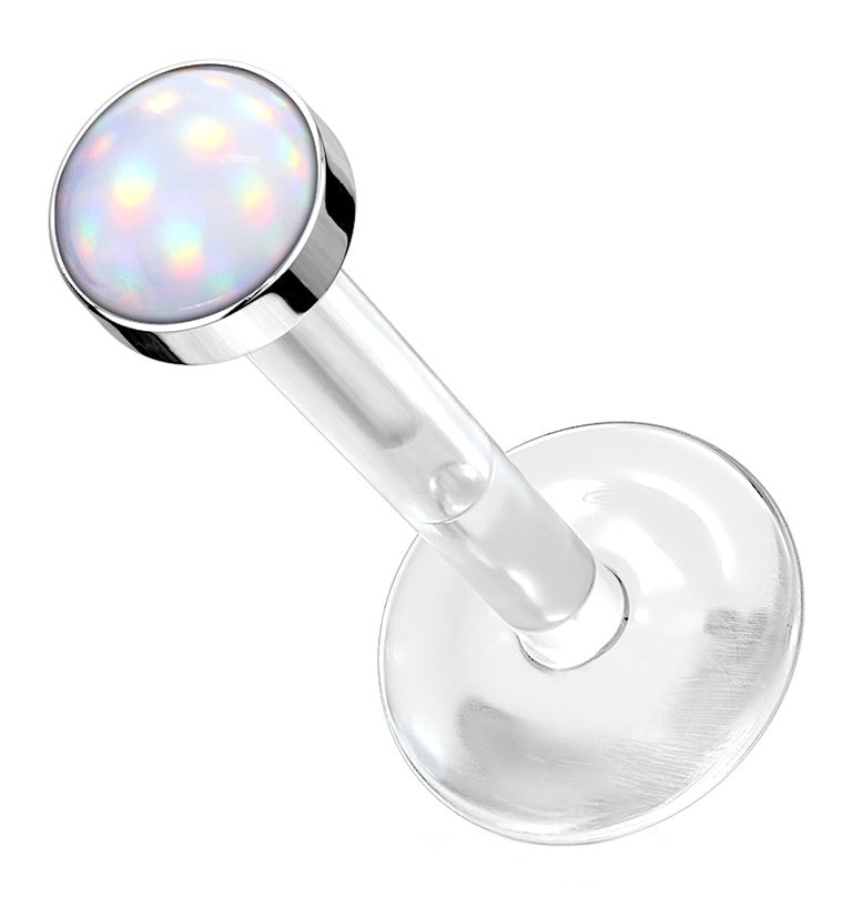 16G Clear Escent Bioflex Labret Post