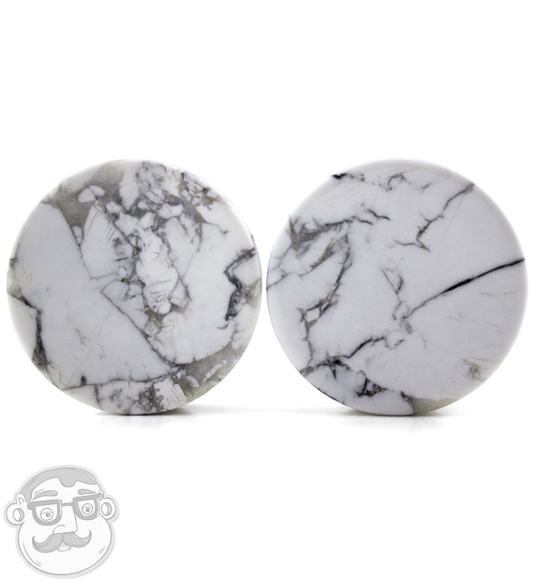 White Howlite Stone Plugs