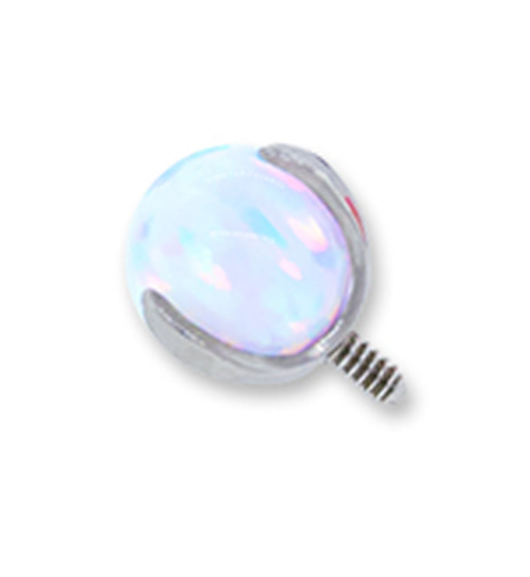 White Opal Titanium Threaded End